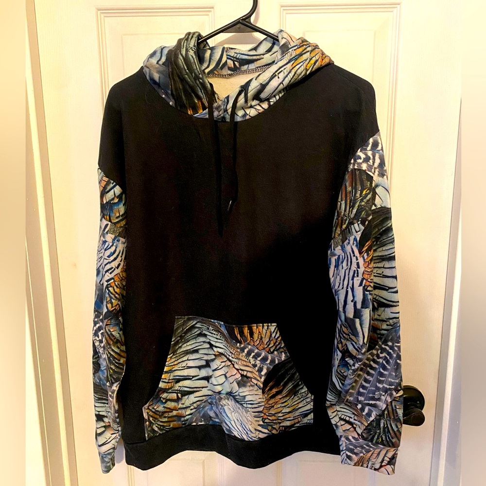 Turkey feather hoodie